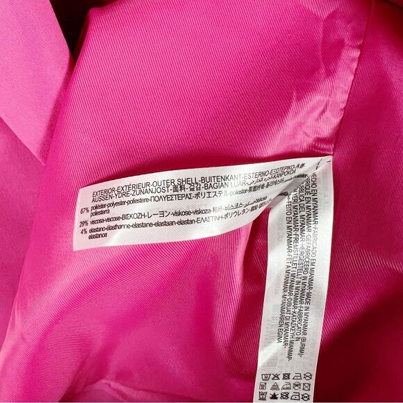 NWT ZARA Oversized One Button Blazer in Hot Pink Blogger Favorite Size X-Small - Picture 7 of 9